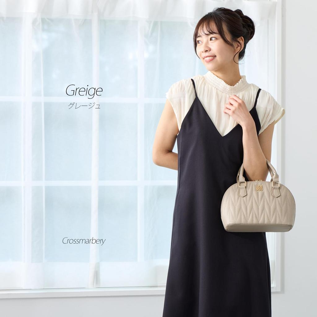 Shoulder bag for synthetic mini Boston shoulder mini shoulder daily beige [CROSSMARVELLY] women, 2-way, crossbody, leather, small, cute, bag, bag,