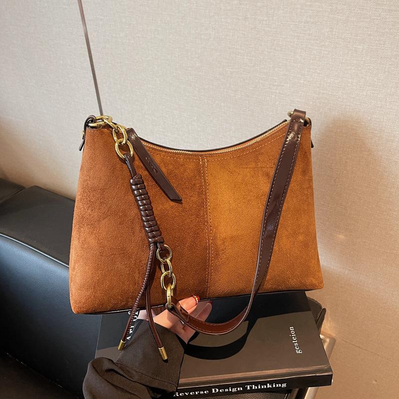 Bag Women's retro matte tote bag 2025 autumn and winter new large-capacity shoulder bag fashion messenger bag
