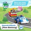 Transformable Robot Toys Set of 2, Car Amber+Helly, Plastic Material, Pink/Green