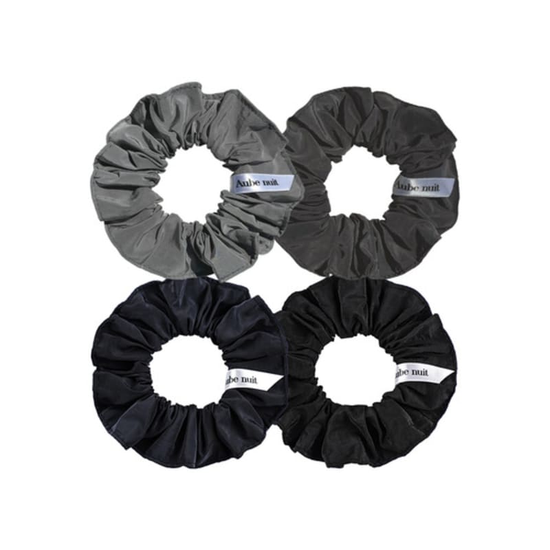 Aube nuit Rainy day metallic hair scrunchie metallic navy S