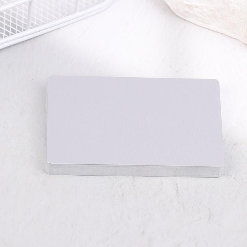 50Pcs Laser Engraving Blanks Aluminum Sheet Laser Engraving Business Card Multipurpose Diy Gift Cards