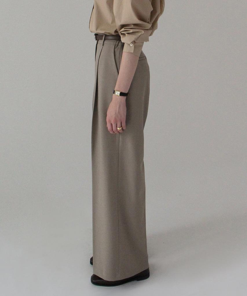 Keullaepeu Side-Banded Wide Pants_Beige