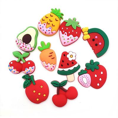 10 szt. Zawieszki do butów PVC z serii Fruit do dekoracji butów