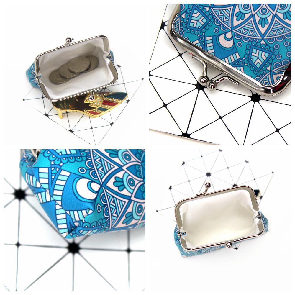 Retro Ethnic Print Women's Clasp Coin Purse - Little Girl Handheld Wallet