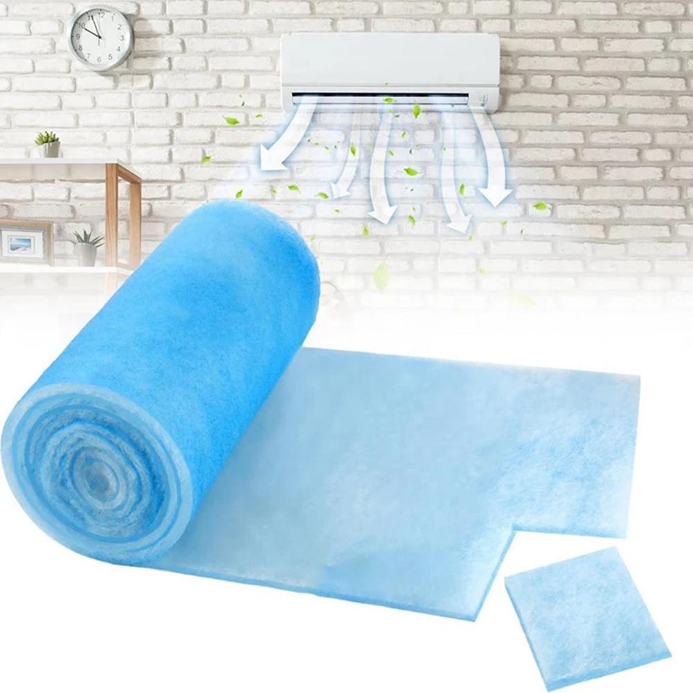 1Roll Reusable Electrostatic Floor Vent Filter Cuttable  Air  Conditioning Filter Cotton  AC Ventilation Filters Accessories