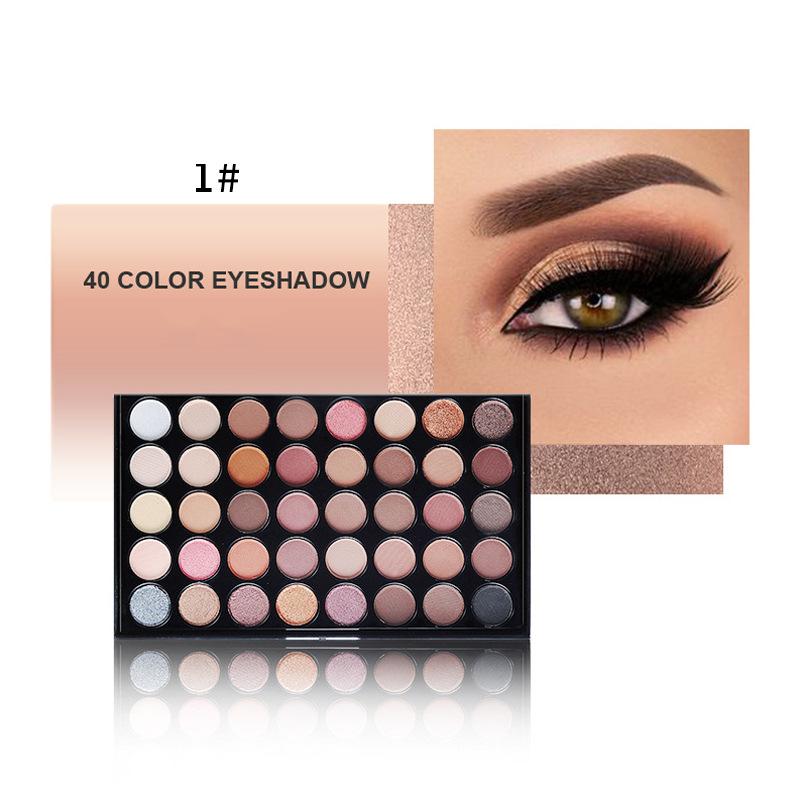 40-Color Eyeshadow Disc, Pearlescent Matte Multi-color Combination, Daily Makeup Disc, Powdery and Delicate