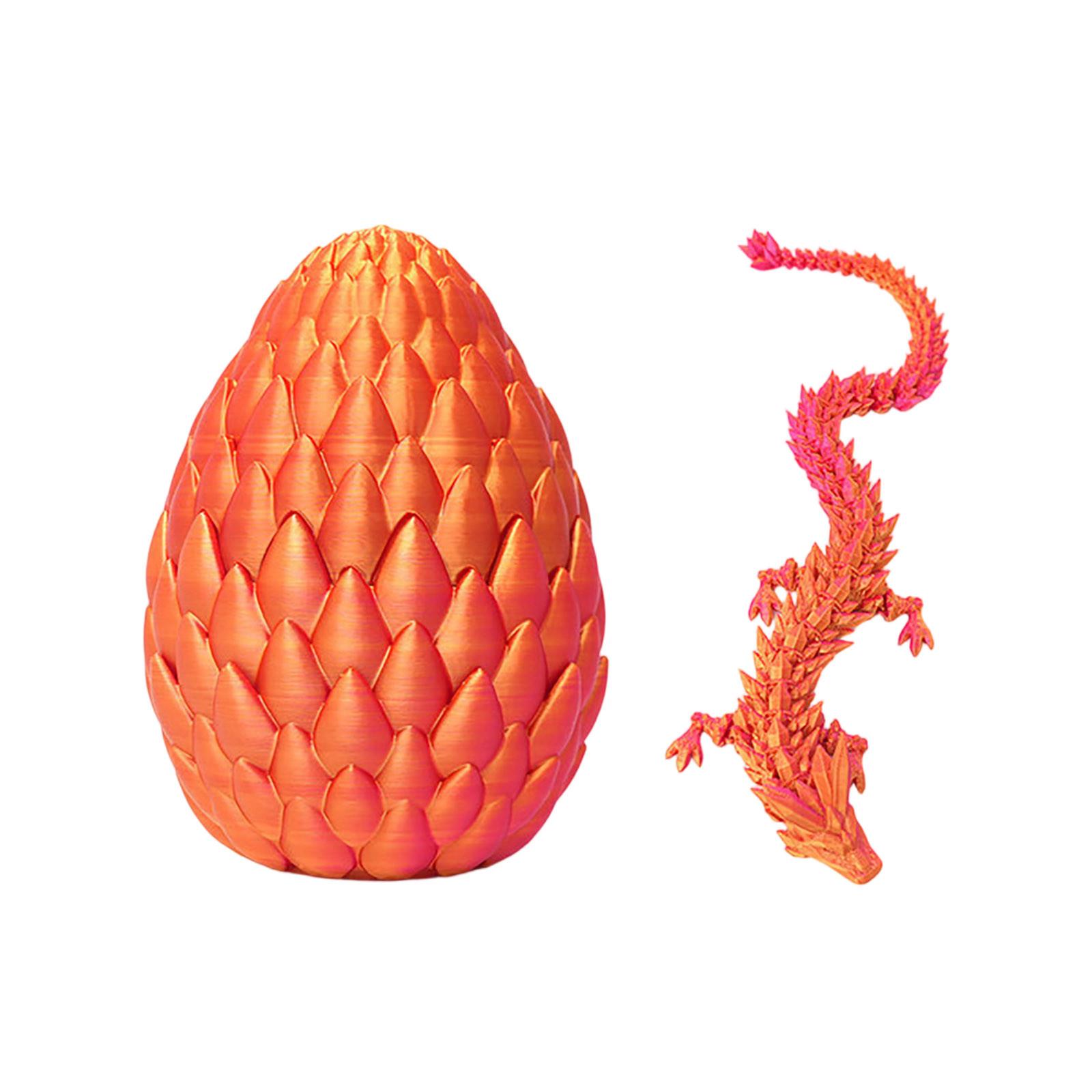 Mystery Dragon With Egg Suit , 3D Printed Dragon With Egg, Full Articulated Flexible Dragon With Eggs, 3D Printed Gift Toy