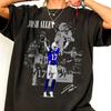 Josh Allen Buffalo Football Retro Grafik Komfort Farbe Shirt