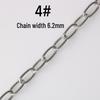 Oval Thread Stainless Steel & Titanium Chain for DIY Jewelry Accessories