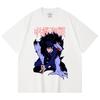 230 Gsm 100% Cotton Jujutsu Kaisen V32 Megumi Print Unisex Heavy Cotton T Shirt