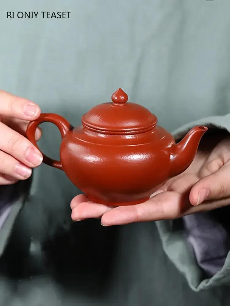 120ml Yixing Purple Clay Teapots Famous Handmade Tea Pot Household Beauty Tea Infuser Kettle Chinese Zisha Tea Set Teaware