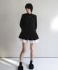 Rubati Ruffle Shirt Mini Dress_Black