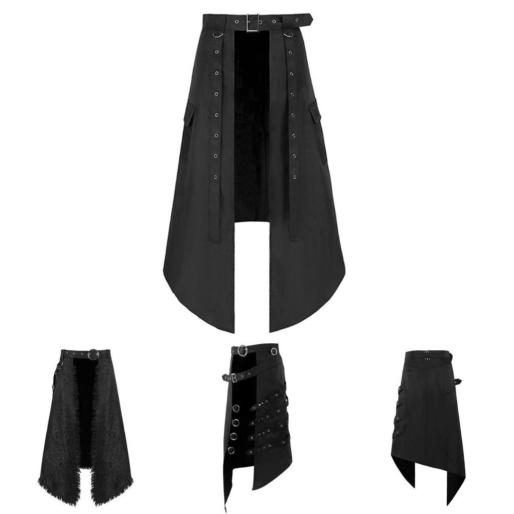 Vintage Gothic Mens Cosplay Dress With Polyester Fabric For Halloween And Themed Events