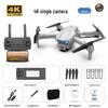 E99 Folding Drone with 4K Dual Cameras: Four-Axis Aerial Photography, Fixed Height, Remote Control Airplane Toy K3.