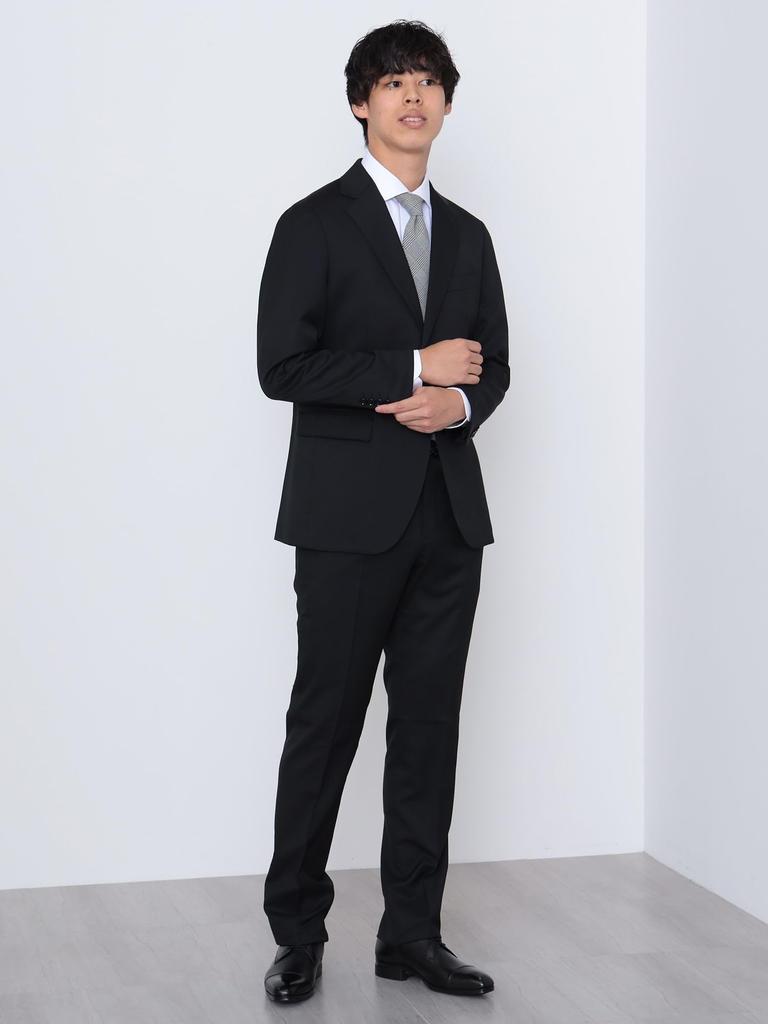 Anzug Basic Uni 2-Knopf-Anzug SCHWARZ M [BEAMS HEART] Herren