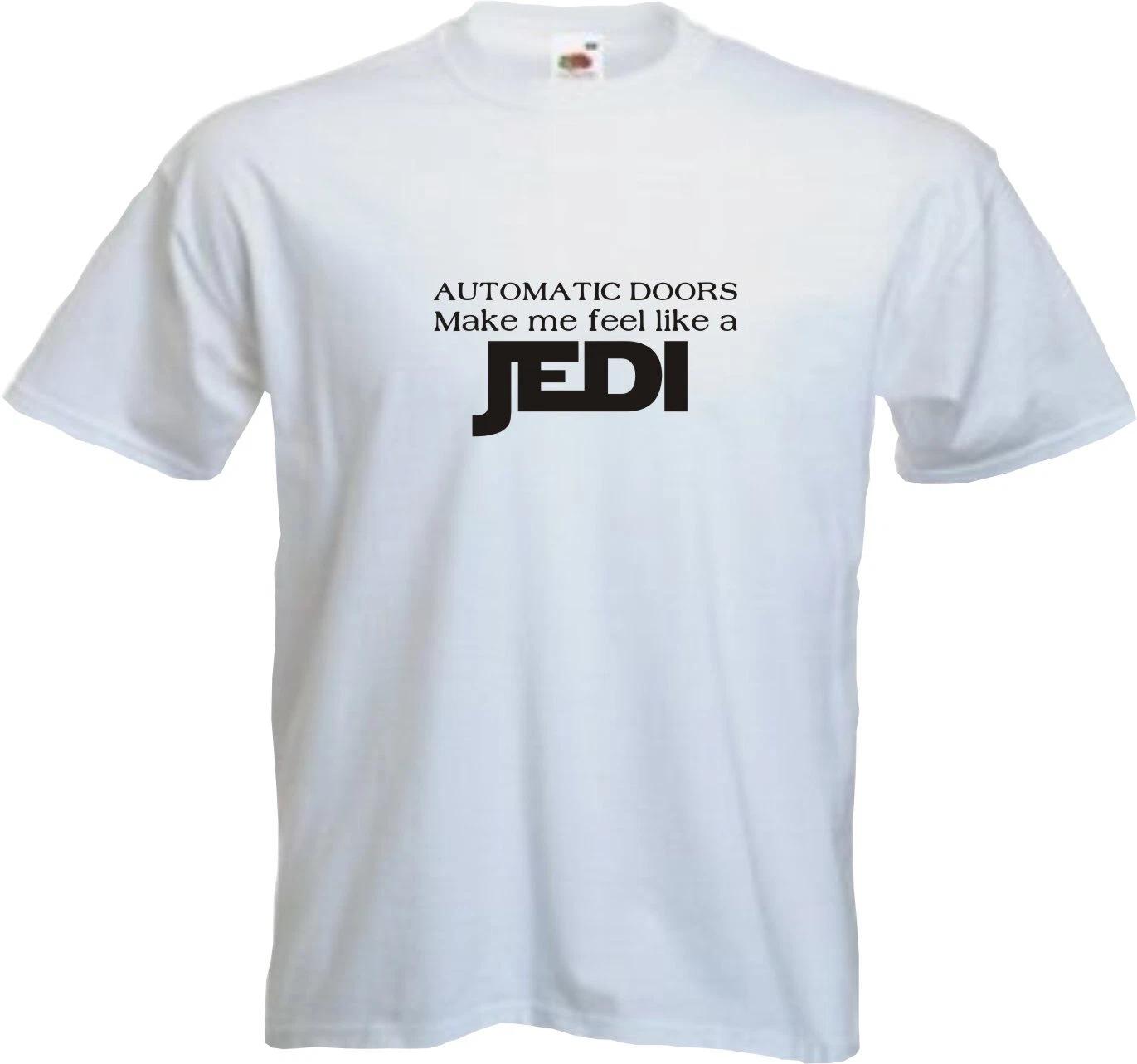 AUTO DOORS MAKE ME FEEL LIKE A JEDI - FUNNY STAR WARS Mens Womens Kids T-Shirt 4XL
