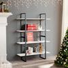 VidaXL 4-Tier Bookcase White 100x30x140 Cm Solid Pine Wood
