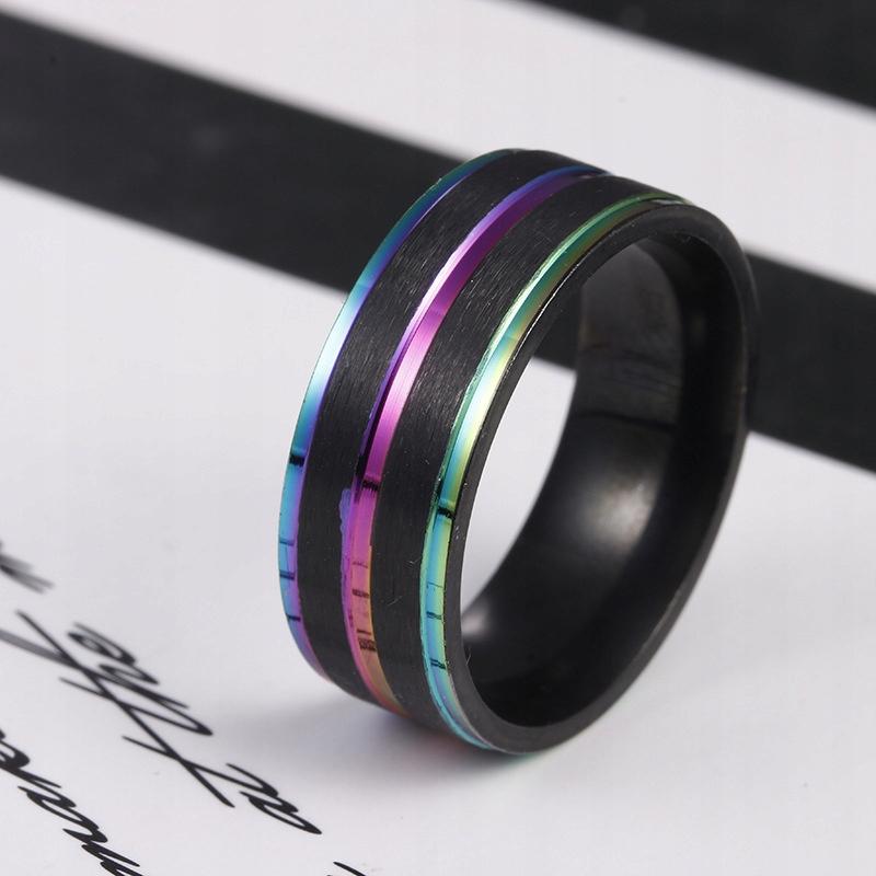 Wedding Ring Ring Rainbow Lgbt Steel 162