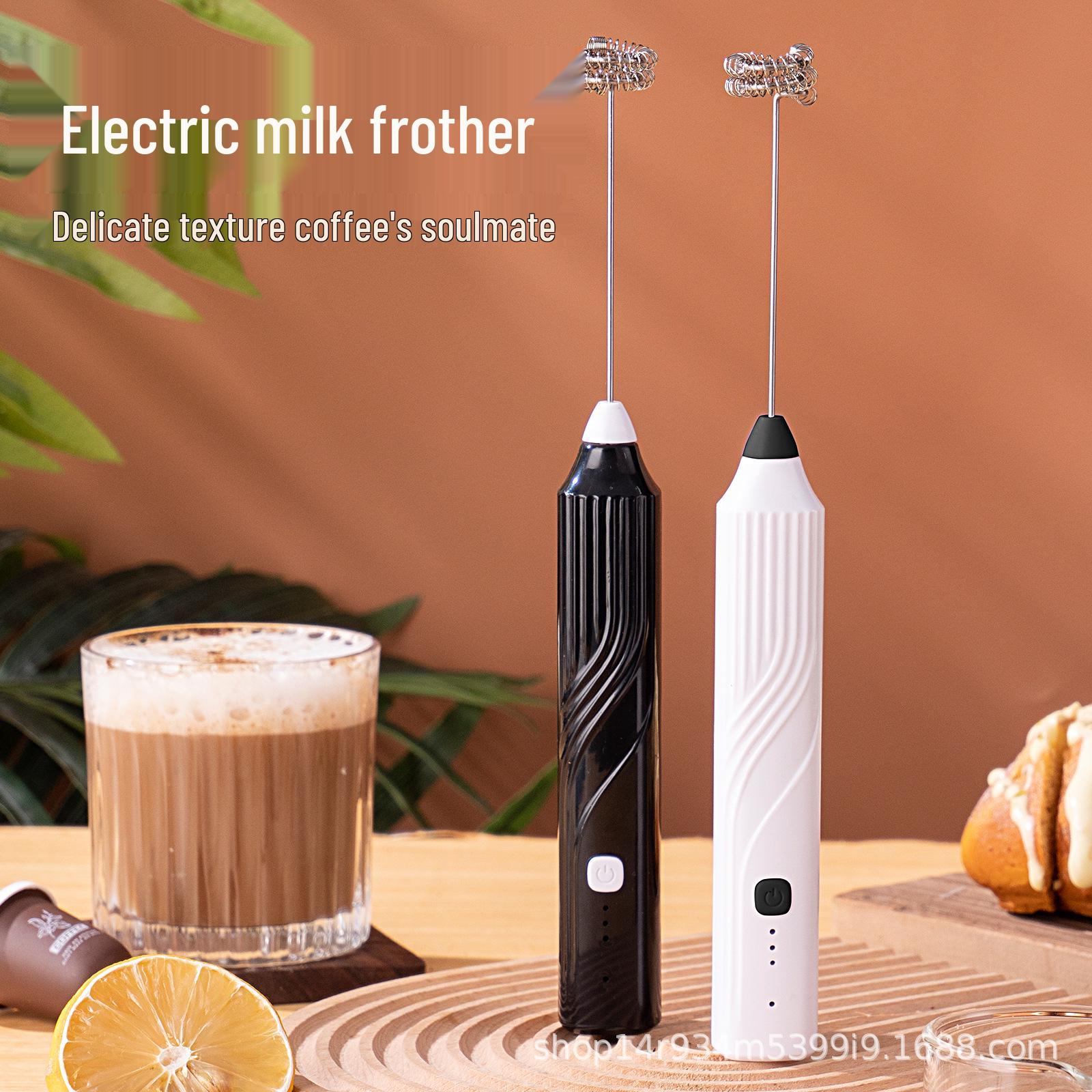 Wireless Handheld Electric Egg Beater & Milk Frother Type-C Rechargeable