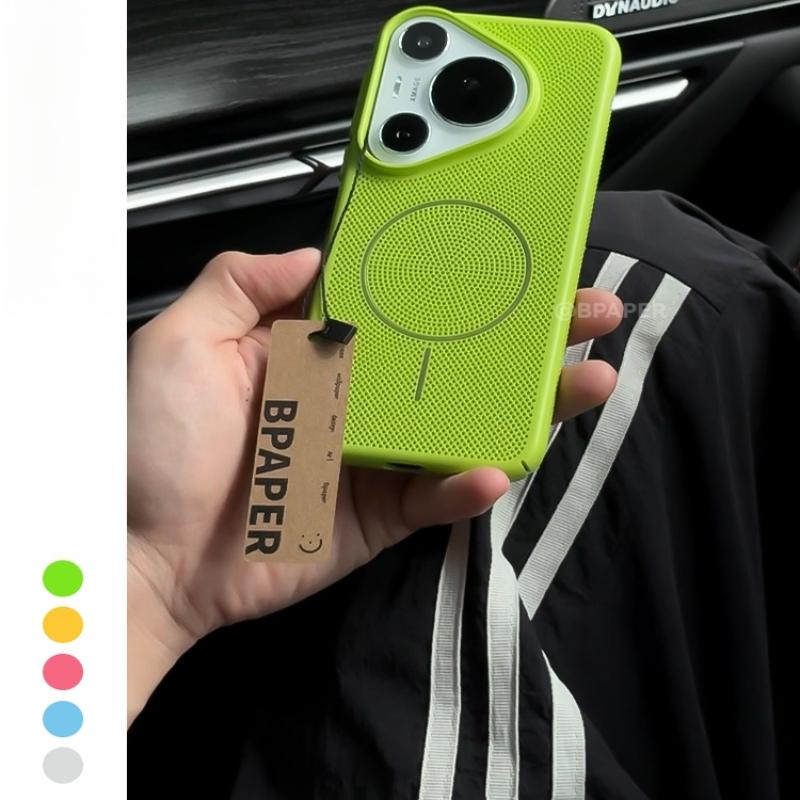 For Huawei Pura 80 70 Pro Plus Case Magnetic Honeycomb Heat Dissipation Anti Drop Cover For Pura 70 80 Ultra Shell Bumper Funda Huawei Pura 70