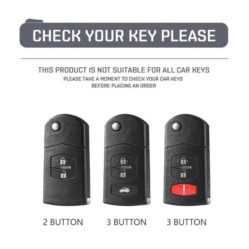 Silikon Auto Klappschlüssel Hülle für Mazda 2 3 5 6 8 CX7 CX-7 CX5 CX-5 CX9 CX-9 MX5 MX-5 M6 RX8 RX-8 2/3 Tasten Schlüsselhülle