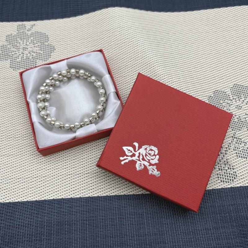 Jewelry printing bracelet box 9*9*3 jewelry packaging box gift jewelry box direct sales