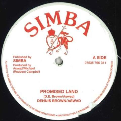 

12inch Record DENNIS BROWN, ASWAD - Promised Land / Cut No 144,000; Mor Simba UK 2022 UK Reggae, Ska & Dub