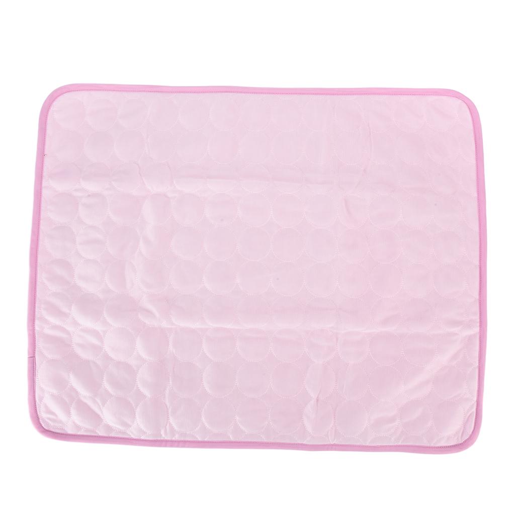 Pet Cooling Mat Breathable Ice Silk Cooling Pad for Dogs Cats Kennel Outdoor Car Seats Couches Floors