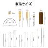 HUIKKJP Leather Craft Leather Tool Set for Hand and Includes Leather Cotton and Leather Tools 29-Piece Sewing, DIY, More, Needles, String, Thread,