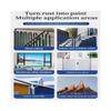 (300g,Silver)Metal Rust Converter Water Based Rust Proof Paint Metallic Paint Rust Prevention Color Steel Tile Renovation Rust Stabilizer