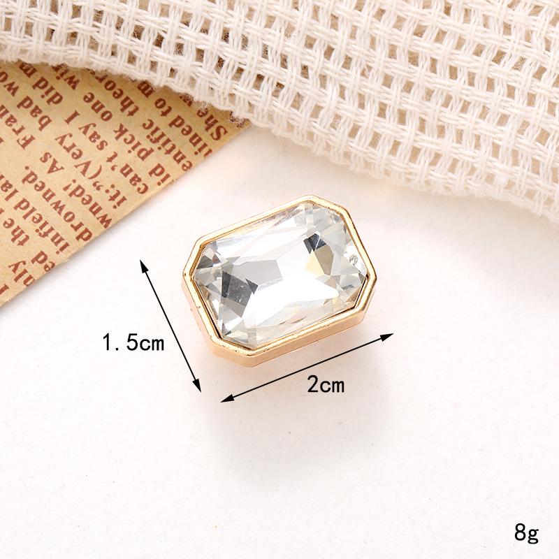 Heart Bow Gemstone Shoe Charms: DIY Detachable Accessories for Crocs and More