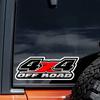 2pc 4X4 Off-Road Decal Stickers 11.81''x3.94'', Scratch Blocking, Self-Adhesive Waterproof Decal, Used for Car, for Ford F-150, F-250, F-350, Tacoma,