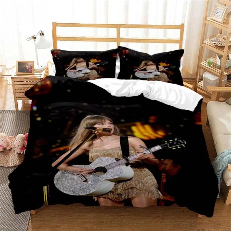 Top Stream Singer Taylor Fashionable Printed Bedding Comforter Bedding Sets Costomizable Bedding Set King Size Bedding Set