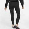 Nike Sportswear Logo Print Slim Fit Mid-Rise Fitness Leggings Women Bottoms Black CJ2656-013