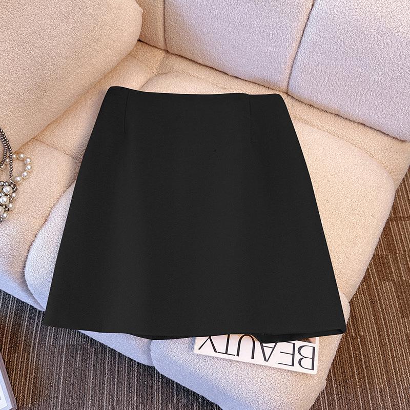 

Plus Size Women s Retro High Waist Woolen A-line Skirt for Autumn/Winter (130-350 Jin) 2XL for 120-160 Jin