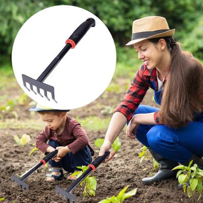 Zahradní hrábě na odstraňování plevele s protiskluzovou rukojetí Leštěný povrch Nepřilnavý Uvolnění půdy hrábě Výsadba