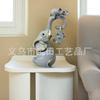 Elephant family resin statue ornament is suitable for home tabletop decoration, courtyard, gardening decoration ornament