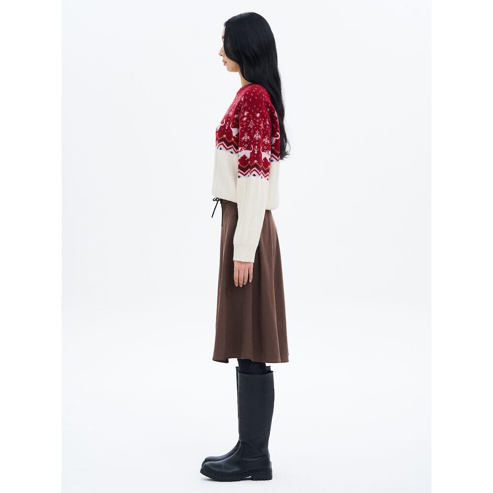 8SECONDS Suede Midi Skirt Brown
