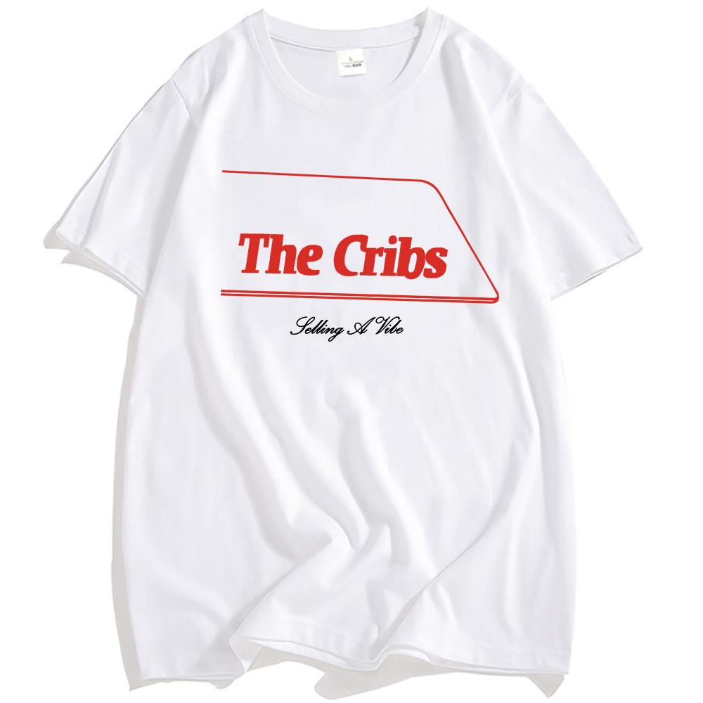 

Selling A Vibe Exclusive T-Shirt The Cribs Rock Band Graphic Tshirts Cotton Short Sleeve Loose Men T Shirt Unisex Streetwear Tee XS