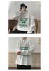 Sweat à capuche imprimé décontracté ample pour homme, haut à manches longues et col rond pour le printemps et l'automne