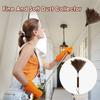 Extendable Ostrich Feather Duster With Stainless Steel Long Handle Brush Household Ceiling Fan Furniture Dust Cleaning Tool