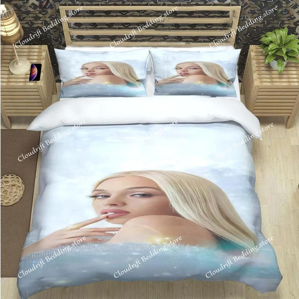 Fashion Spain Hot Female Singer B-bad G-Gyal Print Bedding Set Duvet Cover Comforter Bed Youth Kids Girl Boys Luxury Gift