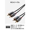ELECOM Audio Cable RCA To RCA Red White 1m Plays L/R Sounds Low Signal Distortion and Transmission Loss Music Player/CD Radio Cassette Player/Compo Am