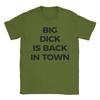 Big Dick Is Back In Town Unisex T Shirt Hipster Tee Shirt Short Sleeve Round Collar TShirt Pure Cotton Classic Clothing