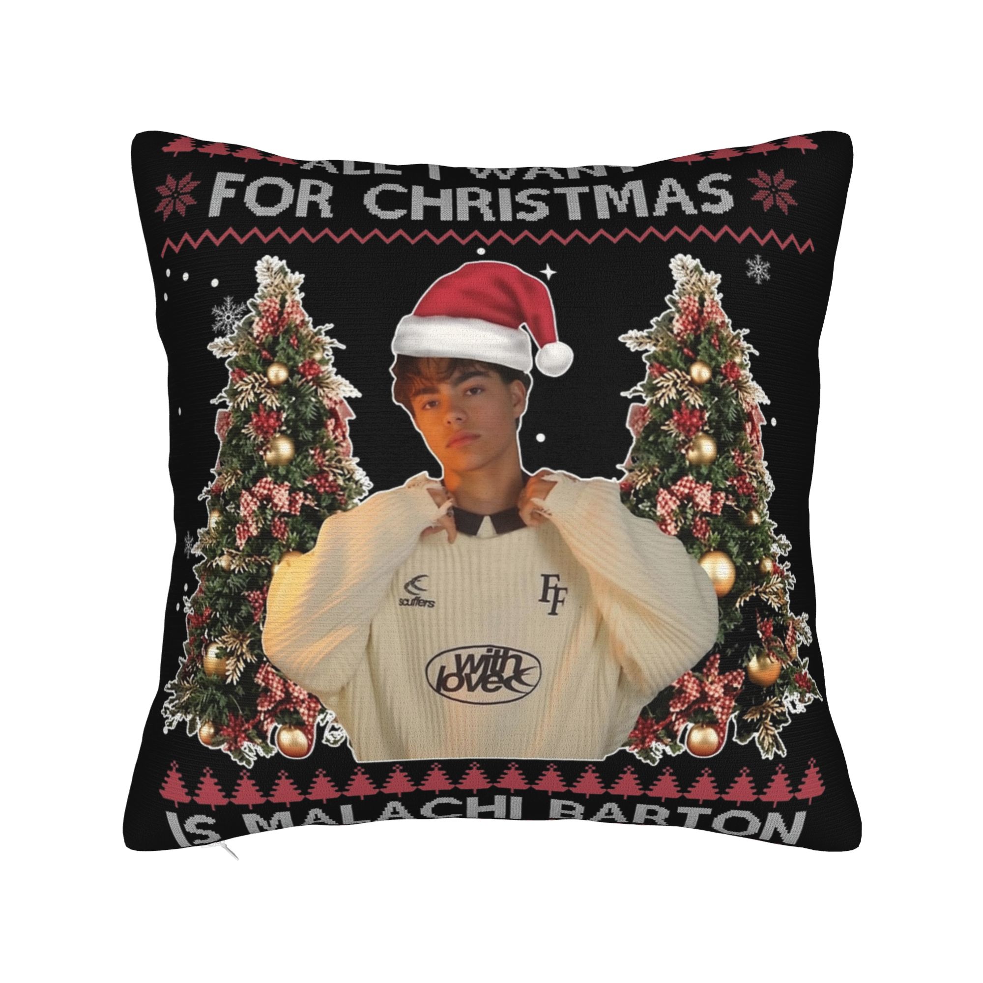 

Decorative Pillowcases Malachi Barton Merch Chair Throw Pillow Case Cover Square Style Multi-Size 12x12Inch