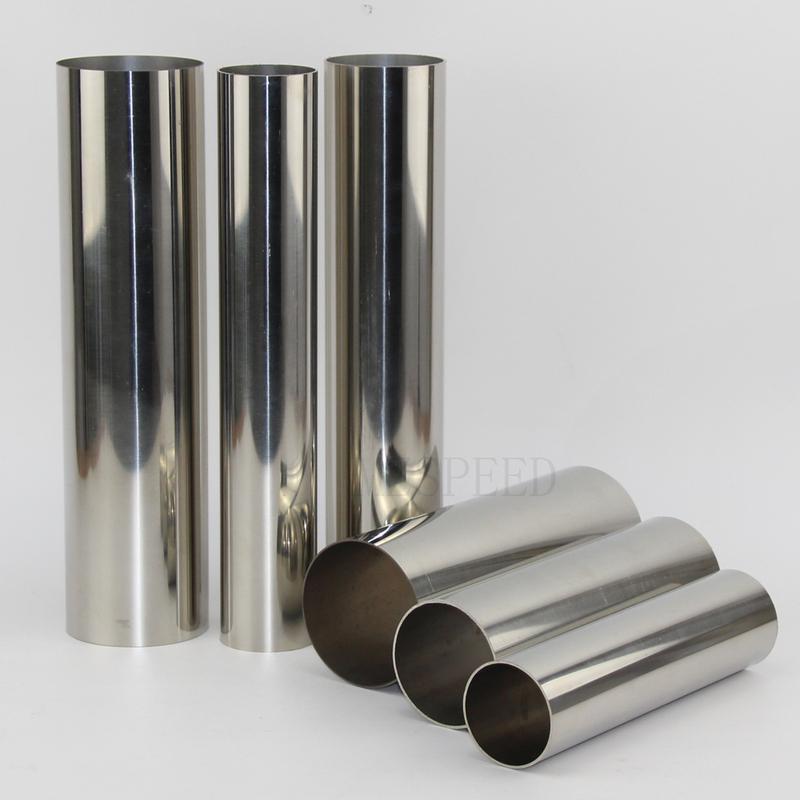 Car Exhaust Pipe Muffler Connection Wall Thickness 1.2mm 304 Stainless Steel Pipe Outer Diameter 32/38/51/63/76/89mm Steel Pipe