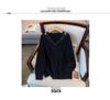 Plus Size V-Neck Loose Fit Long-Sleeve Knitted Sweater, Mid-Length, Slimming Design 200/300/350 Jin - Style 8097