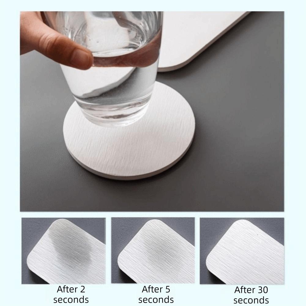 Non-slip Diatom Mud Coaster Round Insulation Pad Cute Cup Mat Coffee Mug
