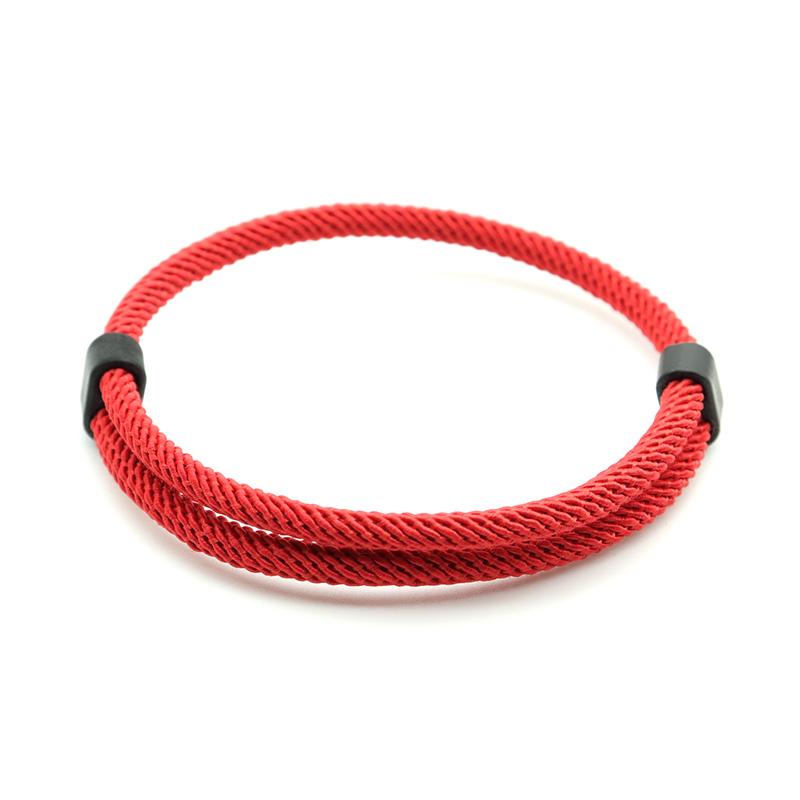 Trendy Konu Bilezik Erkek Kadın Ayarlanabilir Kırmızı Bilezik Severler Mesafe Çift Brazalete Minimalist Yoga Meditasyon Bilezik