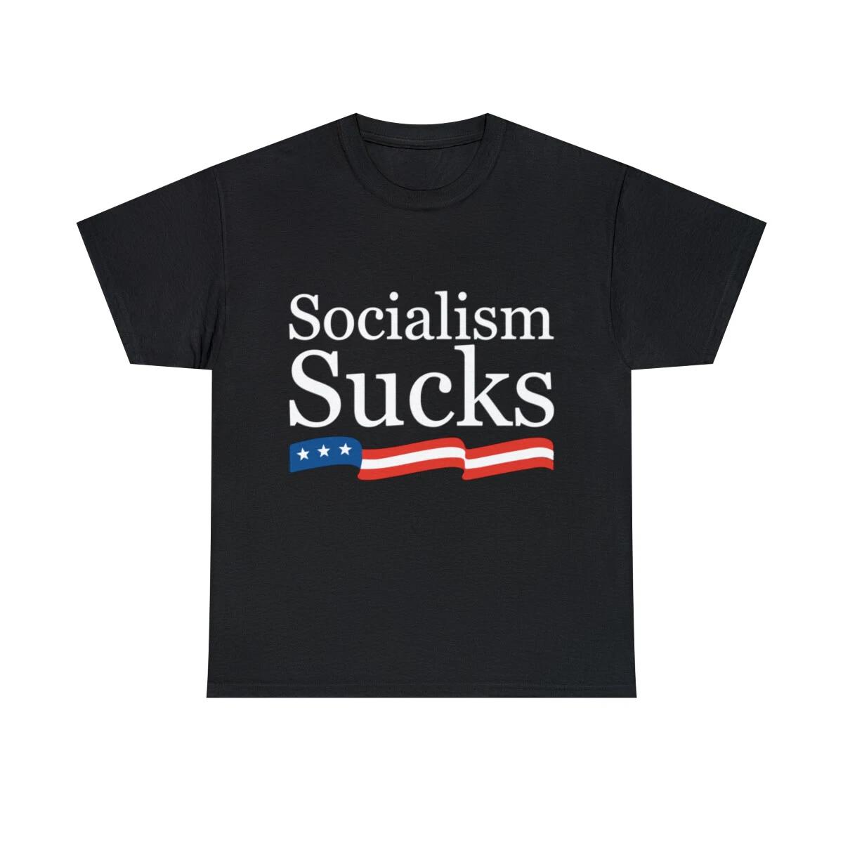 Socialism Sucks Graphic T-Shirt, Sizes S-5XL M